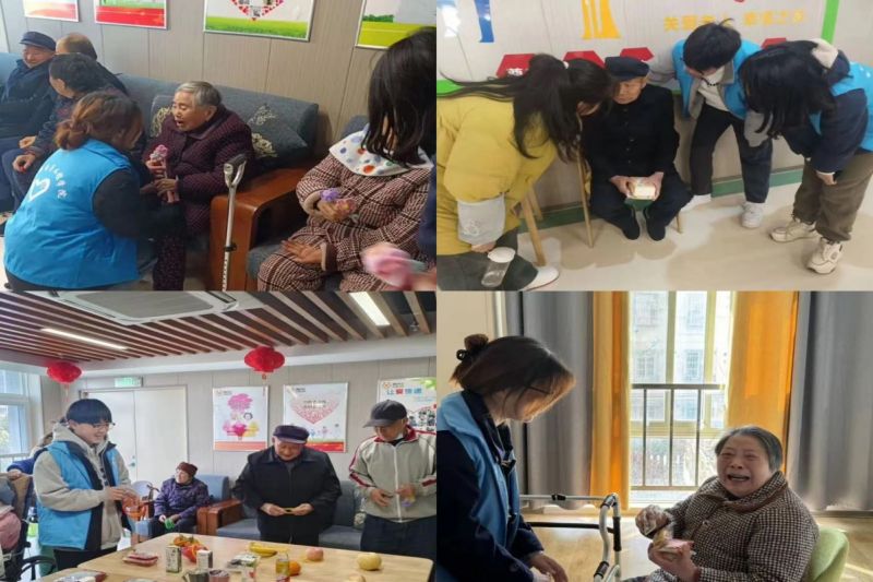 图为志愿者和老人的交流与互动.jpg