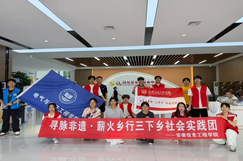图为实践团队成员与临湖社区工作人员合影.jpg