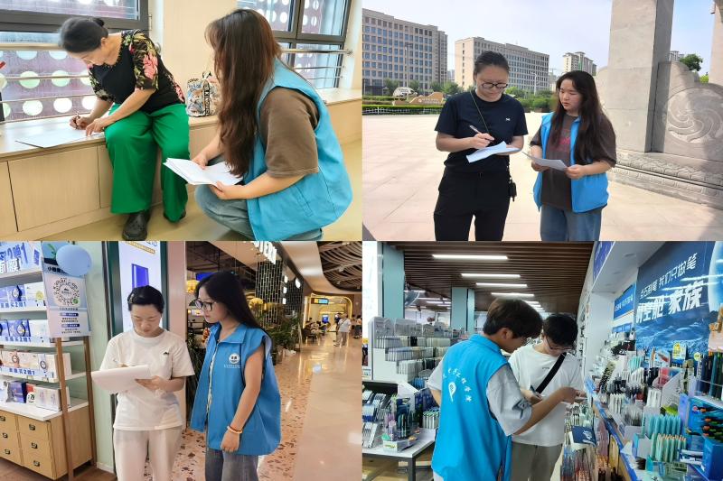 图为实践队员邀请居民填写调查问卷.jpg