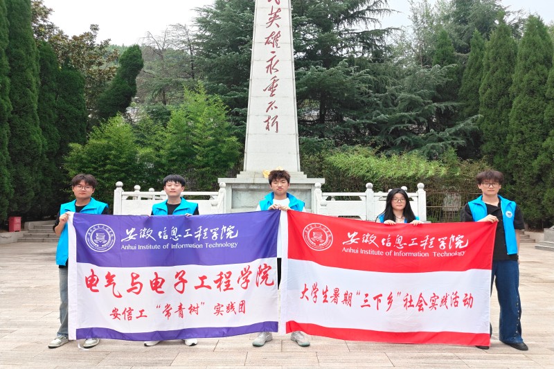 图为“常青树”实践团在怀远县革命烈士陵园前合影.jpg