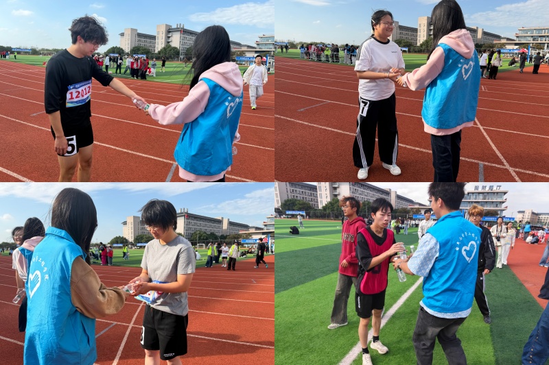 图为志愿者为运动员送水.jpg