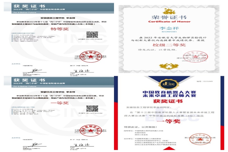 图为西门子杯及机器人大赛、创新大赛获奖证书.jpg
